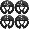 Yes4All Fractional Weight Plates Set, Available In Steel And Rubber, Set of 2/4/6 Plates in 1.25LB, 2.5LB, or 5LB Sizes, Micro Change Plates for Dumbbell and Olympic Barbell Weightlifting(B. 1.25LB x 4pcs (Steel))