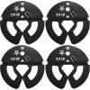 Yes4All Fractional Weight Plates Set, Available In Steel And Rubber, Set of 2/4/6 Plates in 1.25LB, 2.5LB, or 5LB Sizes, Micro Change Plates for Dumbbell and Olympic Barbell Weightlifting(D. 2.5LB x 4pcs (Steel))