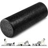 Yes4All High-Density Foam Roller for Back Pain Relief, Yoga, Exercise, Physical Therapy, Muscle Deep Tissue Massage 12-18-24-36 – Black – 18 Inches