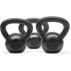 Yes4All Kettlebell Sets, 5 – 10 – 15 – 20 – 25 – 30 LB Cast Iron Strength Training Kettlebells, Wide Handles & Flat Bottom, Multi-Level from Beginners to Pros for Strength Training & Home Gym(E. 10 – 15 – 20 lbs)