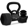 Yes4All Kettlebells Grip, Dumbbell Grip Handle, Convert Dumbbells into Kettlebell for Home Gym, Kettlebell for Weights Plate(A. Full Black Upgraded)