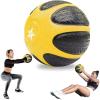 Yes4All Medicine Ball with Dual Texture Grip, Weighted Medicine Ball for Workouts Exercise Balance Training, Core Strength, Balance and Coordination Exercise, Non-Slip Rubber Shell with 6/8/10/12LBS(B. 8 Pounds)