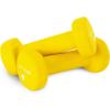 Yes4All Neoprene Coated Dumbbell Hand Weight Sets of 2 – Multiple Weight Options with 15 Colors, Anti-roll, Anti-Slip, Hexagon Shape(C. Yellow – 4lbs – Pair)