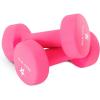 Yes4All Neoprene Coated Dumbbell Hand Weight Sets of 2 – Multiple Weight Options with 15 Colors, Anti-roll, Anti-Slip, Hexagon Shape(K. Pink – 13lbs – Pair)
