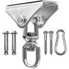 Yes4All Punching Bag Hanger, Stainless Steel Swivel Chain with 4 Snap Hooks for Heavy Bag, Gym Swing, Trapeze, and Hammock(Hangers 360 Degree Rotation)