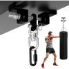 Yes4All Punching Bag Hanger, Stainless Steel Swivel Chain with 4 Snap Hooks for Heavy Bag, Gym Swing, Trapeze, and Hammock(I-Beam Hanger with Swivel Chains & Carabiner)