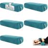 Yes4All Triple-Layer Sponge Yoga Bolster Pillow for Restorative Yoga & Meditation – Versatile Yoga Support Pillow, Balance & Poses Modification(F. Set of 5 Emerald)