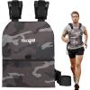 Yes4All Weight Vest Plate 5.75/8.75/14/ 19.75LB Pairs, Weighted plates for vest, Tactical Plate, Weight Plate with Curved Ergonomic Design for Running, Heavy Workout(UPGRADED – Black Camo)