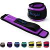 Yes4All Wrist & Ankle Weights Pair 1lb -10lbs, Adjustable Strap for Walking, Jogging, Pilates, Gym Fitness Workout for Women, Men(B. 3Lbs Pair (1.5lb x 2) – Purple)