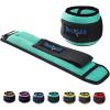 Yes4All Wrist & Ankle Weights Pair 1lb -10lbs, Adjustable Strap for Walking, Jogging, Pilates, Gym Fitness Workout for Women, Men(D. 5Lbs Pair (2.5lb x 2) – Green)