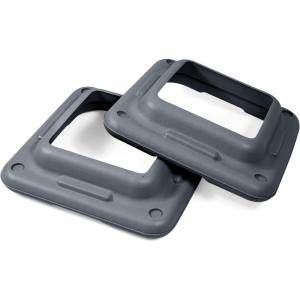 Yes4All 16″x16″ Extra Adjustable Risers for Aerobic Exercise Workout Step Platform (Pair) – Not Included Aerobic Step Platform(Grey – One Pair)