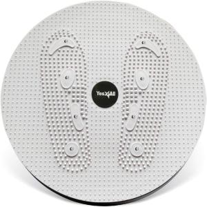 Yes4All Ab Twister Board, 15 inch XXL, Waist Twisting Disc,Twisting Stepper for Aerobic Exercise, Full Body Toning Workout, Noise-Free, 2pcs in a Box(Grey)