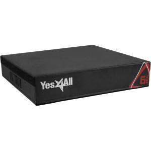 Yes4All Adjustable Soft Plyo Box, Jumping Trainer – For Plyometric Exercises and Conditioning, Multiple Height Variations(A. Black – 6″)