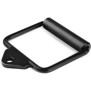 Yes4All Cable Machine Attachment, Double D Handle & Tricep Rope Cable Attachment, Weight Machine Accessories Load 880 LB for Home Gym(D. Single D Handle – Black)