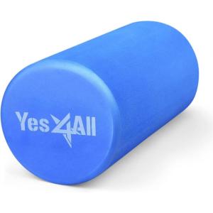 Yes4All EVA Firm Foam Roller for Back – Round Back Roller for Exercise, Yoga & Pilates 12/18/24/36 inch(A. Blue)