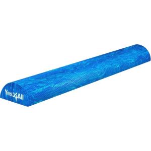 Yes4All EVA Firm Foam Roller for Stretching, Half Yoga Back Roller for Muscle Massage for Pilates, Yoga, Balance & Core Exercises – 12/36 inches(36-inch – Blue)