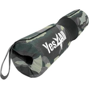 Yes4All Ergonomic Foam Bar Pad, Olympic Barbell Squat & Neck Pad for Squats, Hip Thrusts & Weight Lifting Bar(New camo)