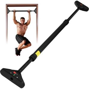 Yes4All Heavy Duty Wall Mounted Pull Up Bar, Over Door Pull Up Bar for Doorway, Multi Grip Chin Up Bar, Sturdy Strength Training Bars & Durable Gym Bar for Home Exercise(Doorway Pull-Up Bar)
