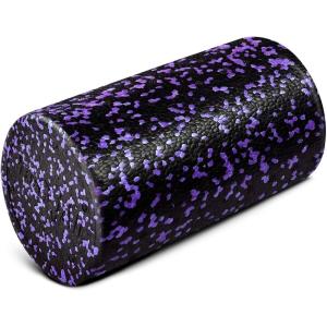 Yes4All High-Density EPP Round Back Roller Foam, Exercise Foam Roller for Yoga, Pilates & Stretching – 12, 18, 24, 36 inch(Purple Speckled)