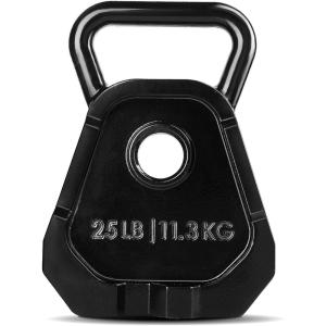 Yes4All Kettlebell Special Shape, Upgraded &Multifunctional for Advanced Training, Solid Cast Iron Powder Coated, Anti Slip Handle Strength Training Equipment(A.25lbs – Single)