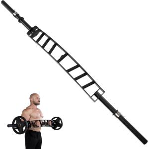 Yes4All Multi Grip Barbell & Cable Attachment – Swiss Bar, American Bar for Greater Range of Motion, with 2 Collars, Fits Olympic Weight Plates – Home Gym & Support Pressing, Lifting & Curls(B. Multigrip Barbell & Cable Attachment 600lbs)