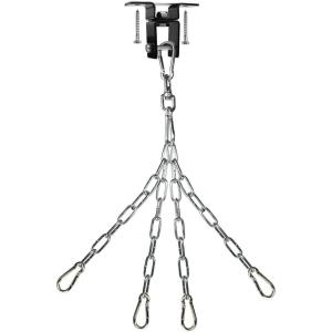 Yes4All Punching Bag Hanger, Stainless Steel Swivel Chain with 4 Snap Hooks for Heavy Bag, Gym Swing, Trapeze, and Hammock(Wood Beam Hanger with chain)