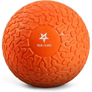 Yes4All Slam Balls, 10-40lb Weighted Ball Weight, Durable PVC Sand Filled Workout Dynamic Slam Ball for Core Strengthen(Orange Beast)