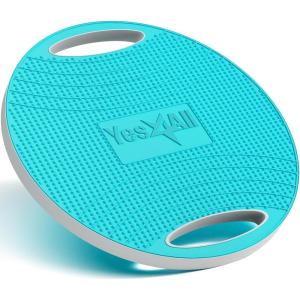 Yes4All Upgraded Wobble Balance Board, 16.34″ TPE Non-slip, Stability Board for Home Gym, Standing Desk & Physical Therapy(A. Sky Blue)