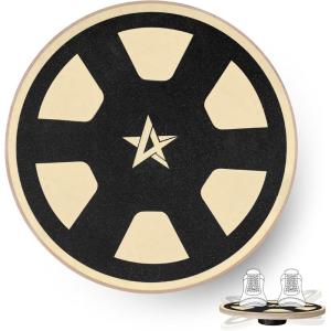 Yes4All Versatile Wooden Wobble Balance Board, Balance Trainer for Mobility Training, Standing Desk, Core Training, Exercise Balance Stability Trainer(C. Wooden Balance Board – Black – Car Wheel Design)