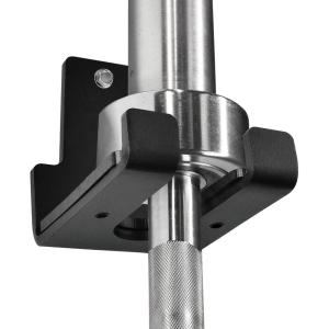 Yes4All Vertical Wall Mounted Olympic Barbell Holder, Barbell Storage Rack, Hanging Barbell Rack for Home Fitness Equipment(B. Black Vertical Wall Mounted 1 Bar)