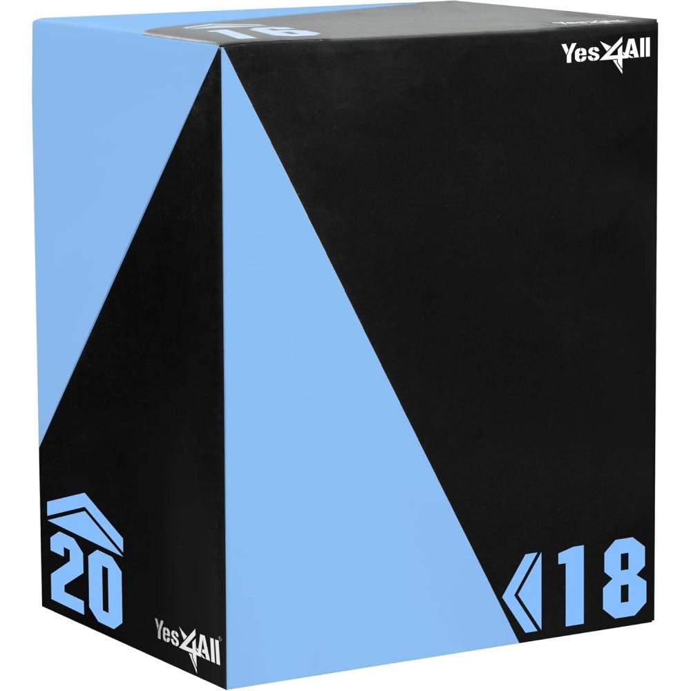 imageYes4All 3 in 1 Foam Plyometric Jump Box for Training ampamp Conditioning Plyo Jump Box for Fitness Workout ExerciseB 20 x 18 x 16 27 lbs
