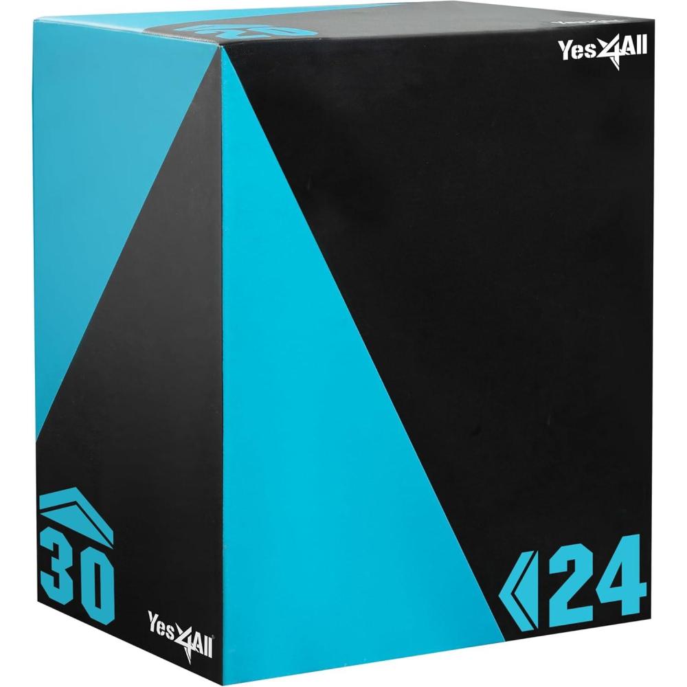 imageYes4All 3 in 1 Foam Plyometric Jump Box for Training ampamp Conditioning Plyo Jump Box for Fitness Workout ExerciseB 30 x 24 x 20 64 LBS