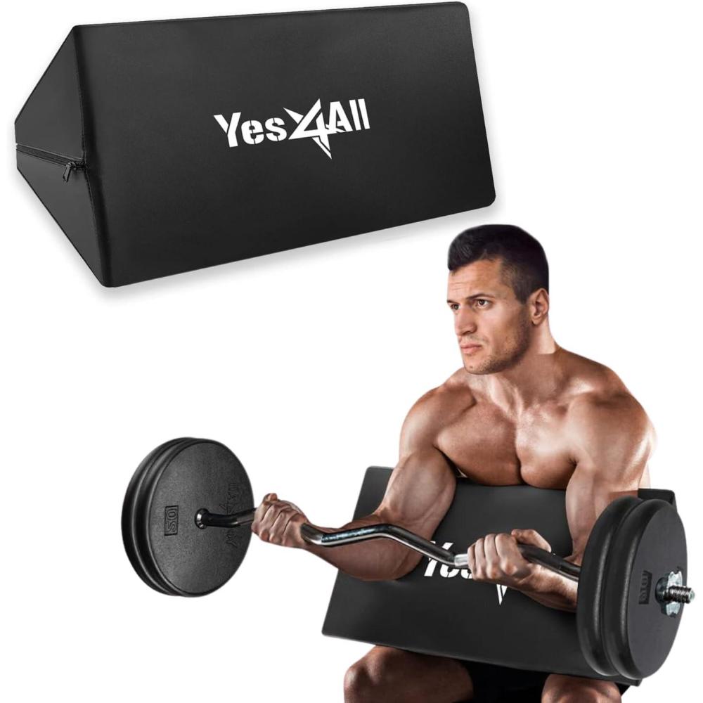 imageYes4All Foam Preacher Curl Pad Simple Version of Preacher Curl Weight Bench for Arms Biceps and Triceps SpaceSavin