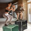 Yes4All 3 in 1 Non-Slip Wooden Plyo Box, Plyometric Box for Home Gym and Outdoor Workout 24″ 20″ 16″ – Green