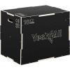 Yes4All 3 in 1 Non-Slip Wooden Plyo Box, Step Up Box for Workout, Plyometric Jump Box for Skipping, Jumping, Lunges, Squats, Dips(A. Black)