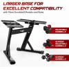 Yes4All Adjustable Dumbbell Stand – 160 Pound Capacity, Spotter Rack & Weight Rack with Strap, Easy Storage & Safety(A. Adjustable Dumbbell Stand)