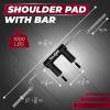 Yes4All Anti-Slip Squat Bar Attachment 1000LB, Squat Olympic Bar & Bar Pad with Comfortable Neck and Shoulder Pads, Extra Handle for Free Weights Strength Training, and Body Building(C. Shouder Pad With Bar)