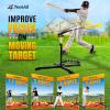 Yes4All Baseball Practice Training Equipment, 5 Elastic Bowstrings Softball/Baseball Hitting Trainer for All Ages, Adjustable Height & Portable Baseball Batting Practice Swing Trainer