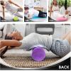 Yes4All High-Density Round Back Roller Foam, Exercise Foam Roller for Yoga, Pilates & Stretching – 12, 18, 24, 36 inch(Black)