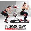 Yes4All Hip Thrust Machine Including Resistance Bands, Glute Machine Sissy Squat Machine, Hip Thrust Bench for Glute Training(Red)