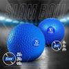 Yes4All Medicine Balls Weight Slam Balls 4.5kg, 6.8kg, 9kg, 11.3kg, 13.6kg, 18kg No Bounce Rubber Exercise Ball – Black, Blue, Teal, Orange & Glossy for Strength Training, Power, MMA Boxing Gym Weight(Blue)