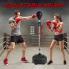 Yes4All Pedestal Punching Bag with Stand, Adjustable Height, Boxing MMA Equipment with PU Leather Speed Reflex Ball Home Gym