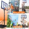 Yes4All Portable Basketball Hoop Outdoor, 3.8-10Ft Basketball Goal Adjustable for Kid/Teen/Adult Practicing Indoor & Outdoor