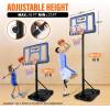 Yes4All Portable Basketball Hoop Outdoor, 3.8-10Ft Basketball Goal Adjustable for Kid/Teen/Adult Practicing Indoor & Outdoor