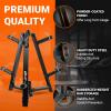 Yes4All Weight Rack, 1 & 2-Inch Plate Bumper Plate Rack, 350 lbs Capacity Barbell Weight Rack for Home Gym Training