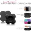 Yes4All Yoga Knee Pads Pair, Thick Yoga Kneeling Pad for Pilates Exercise, 13/16 Inches Cushion Knees Elbow Mat Supplies for Women & Men, Fitness, Travel(A. Black)