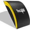 Yes4All Abdominal Exercise Pads, Foldable Ab Workout Equipment for Home Gym Core Training & Back Stretching, Sit Up Mat for Floor Exercises(C3. Yellow)