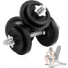 Yes4All Adjustable Dumbbell Set with Weight Plates/Connector – Exercise & Workout Equipment – Size Options 40lbs to 200lbs(Z. 40LB or 20LB Pair)