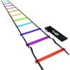 Yes4All Agility Ladder Speed Training Equipment, Adjustable Football Ladder for All Ages with Carry Bag, Durable, Portable, Multiple Colors & Rungs(F. 12 rung – Rainbow)