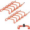 Yes4All Agility Speed Training Agility Hurdles for Athletes – 5 Pack – Speed and Agility Training Equipment for Soccer Basketball Football Hurdle Training(B. Set 10 Hurdles Neon Orange)